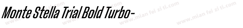 Monte Stella Trial Bold Turbo字体转换